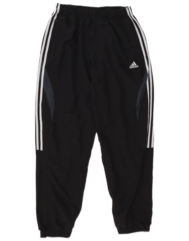 Adidas Męskie spodnie dresowe Joggery Duży czarny poliester z blokami kolorów