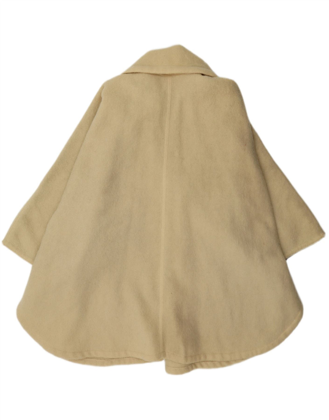 Vintage damski płaszcz oversize IT 44 średniej beżowej wełny