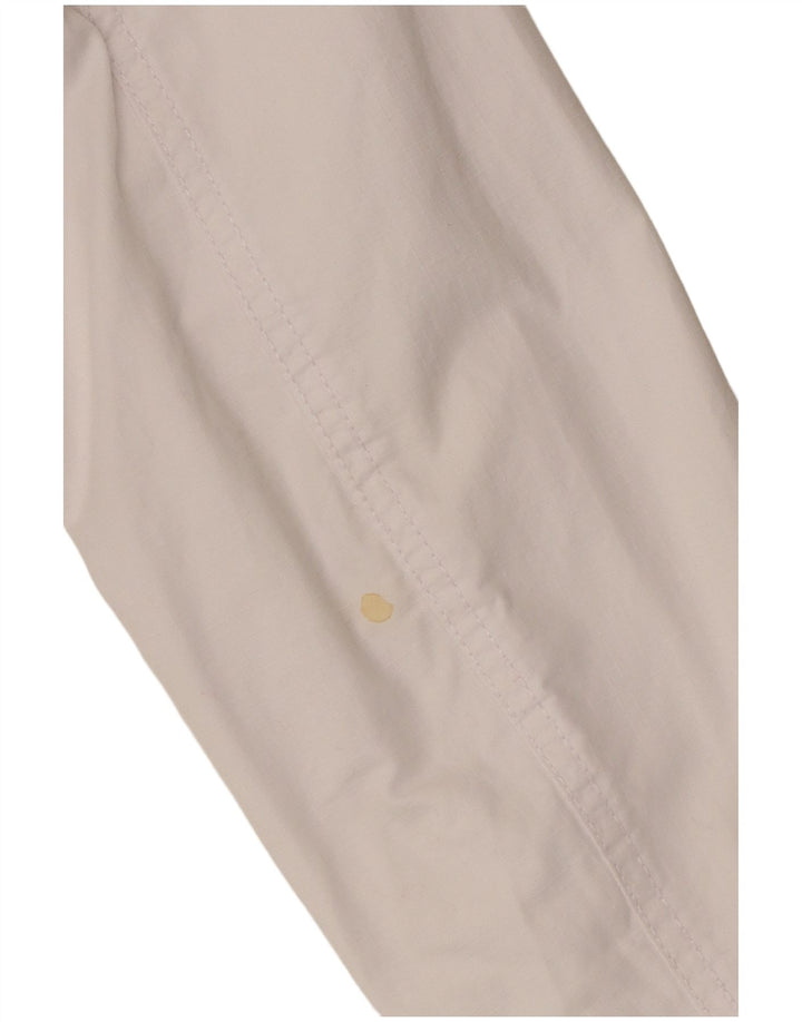 Damska kurtka bomberka oversize Zara UK 10, mała, biała, bawełniana