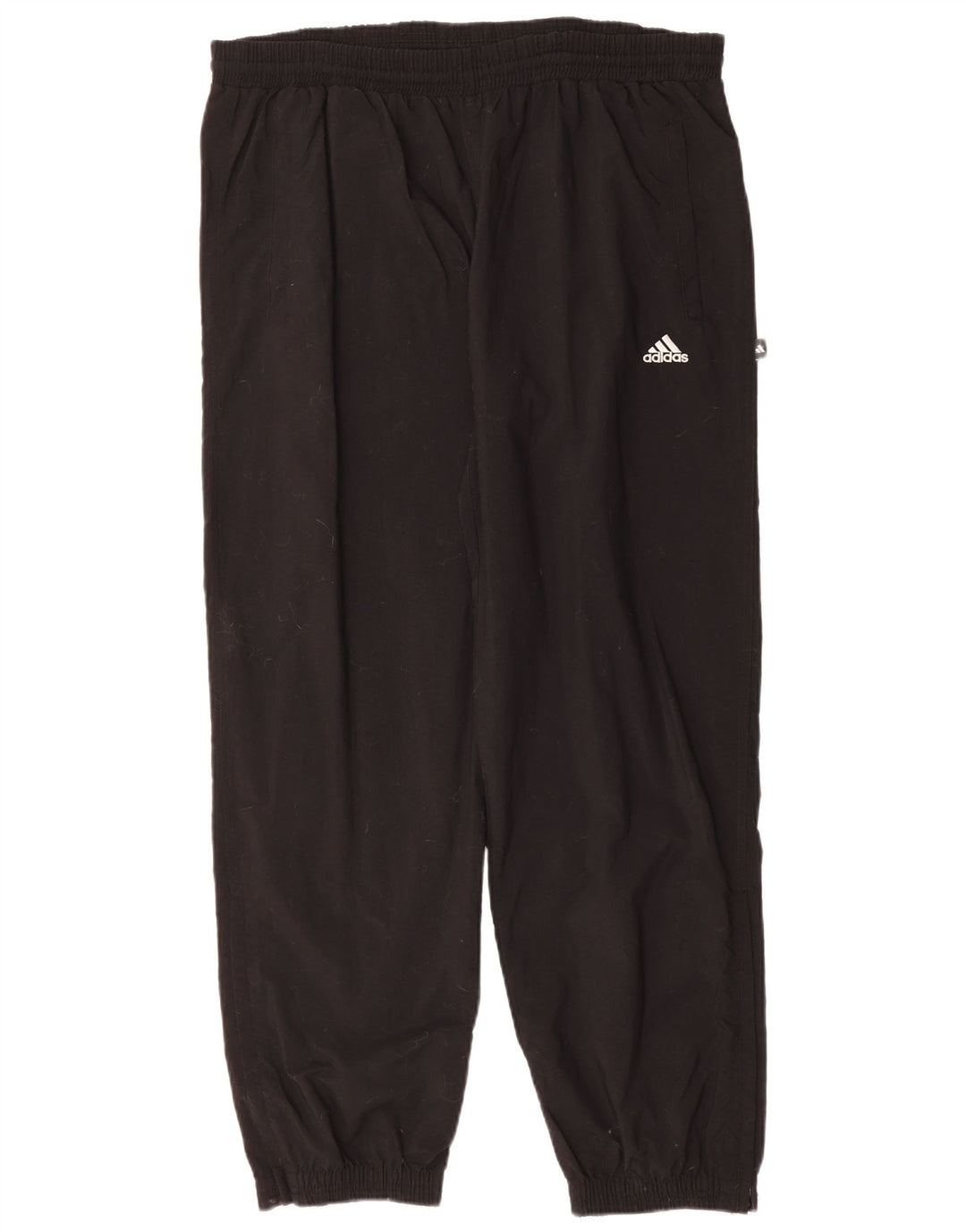 ADIDAS Mens Tracksuit Trousers Joggers Large Black Polyester