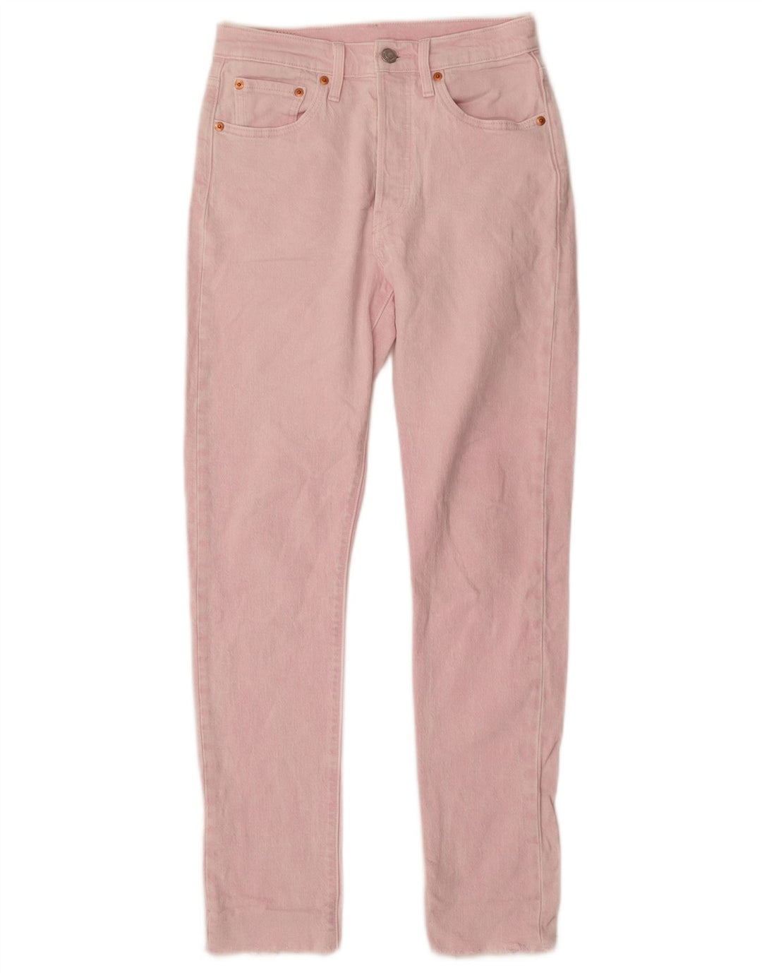 Damskie dżinsy Levi's 501 Straight W25 L30 Różowa bawełna