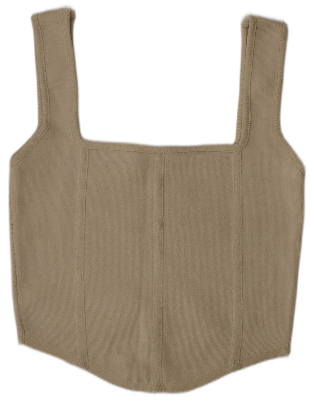 Damski krótki top Zara, średni beż, poliamid