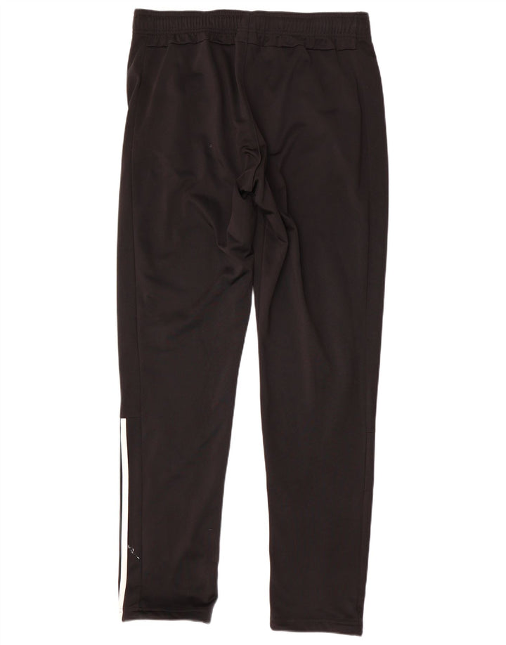 Męskie spodnie dresowe Adidas UK 42/44, duże, czarne, poliestrowe