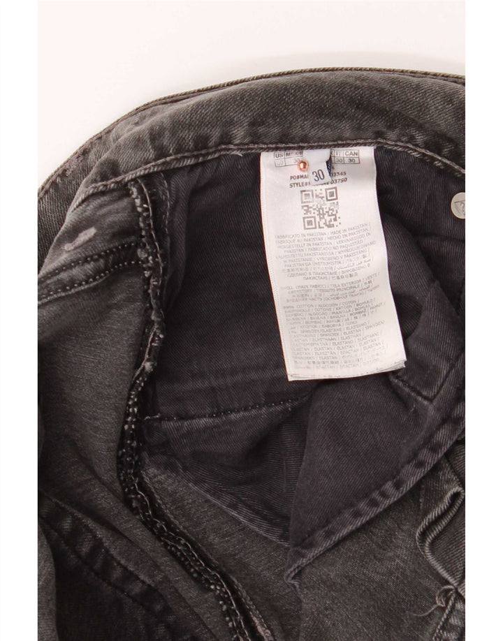 Jeansy Guess Męskie Anioły W30 L32 Szare Bawełniane
