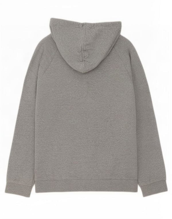 Adidas Męska bluza z kapturem, mała, szara, bawełniana