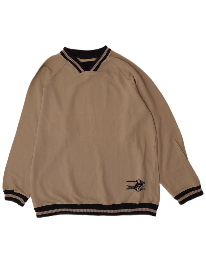 Bluza męska Wrangler, duża, beżowa, bawełniana