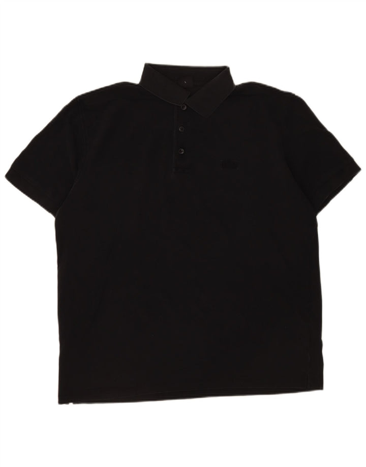 Męska koszulka polo Hugo Boss, duża, czarna, bawełniana