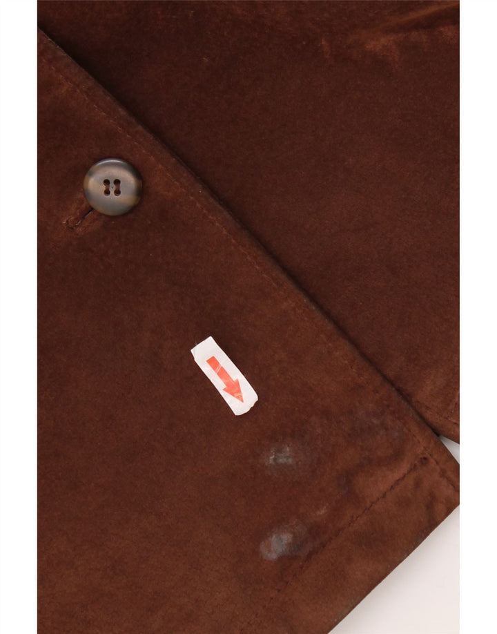 Damska kurtka zamszowa w stylu vintage EU 38 Średniobrązowa skóra