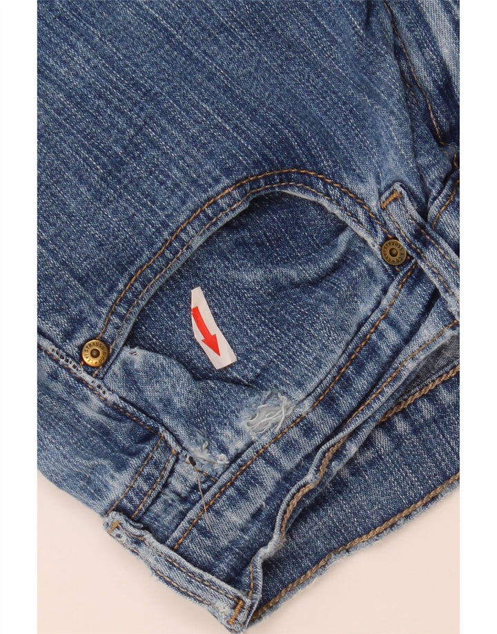 Damskie jeansy Levi's 515 Bootcut US 8 Medium W30 L34 Niebieska bawełna