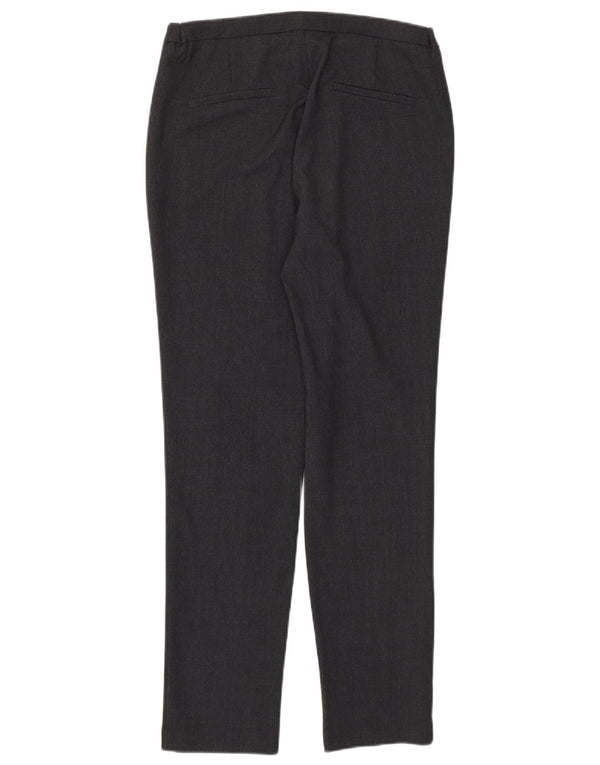 Damskie spodnie garniturowe Benetton Slim Fit UK 10 Small W28 L28 Szary poliester