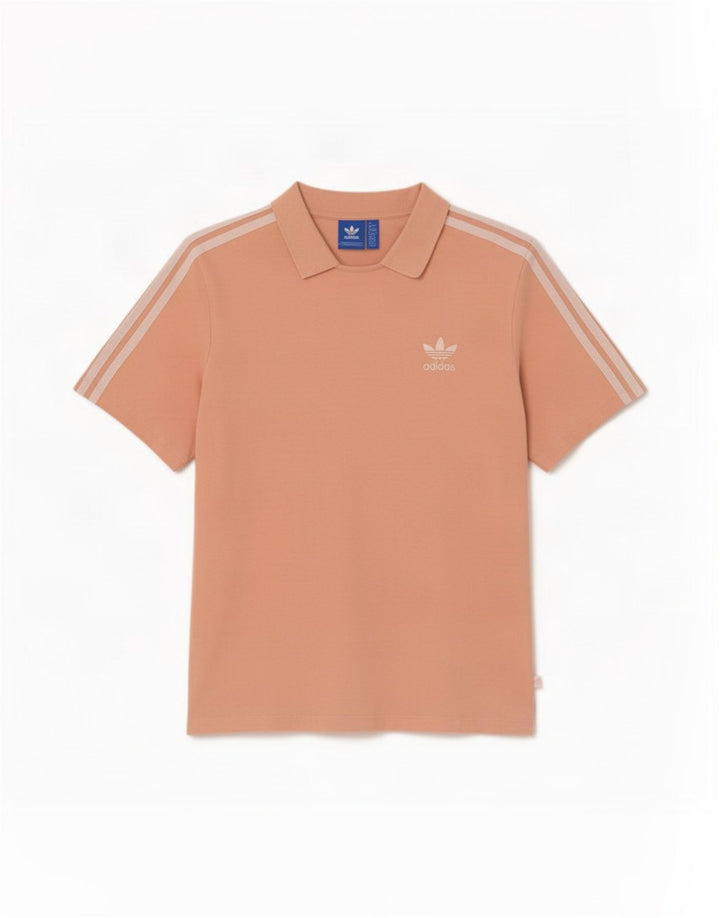 Damska koszulka polo Adidas UK 12 Średnia różowa bawełna