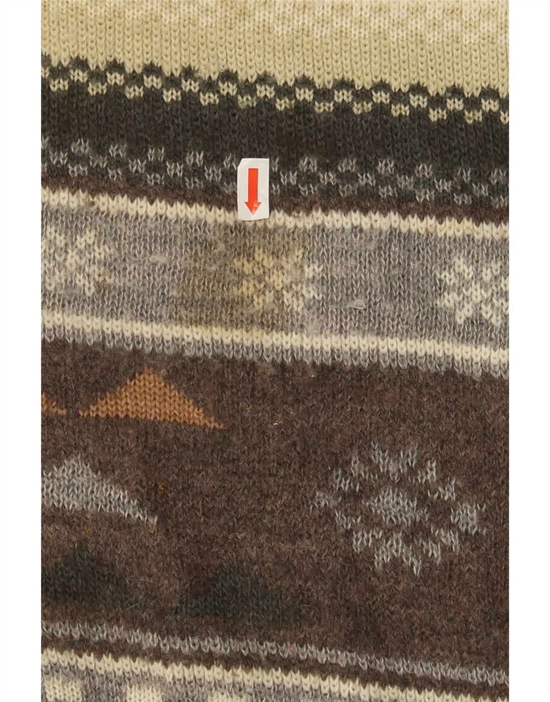 Marks & Spencer Męski sweter St. Michael z okrągłym dekoltem, mały, brązowy