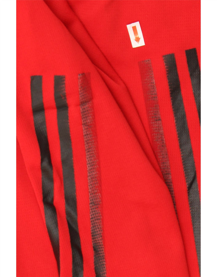 Męskie spodenki sportowe Adidas Aeroready, duże, czerwone, poliestrowe