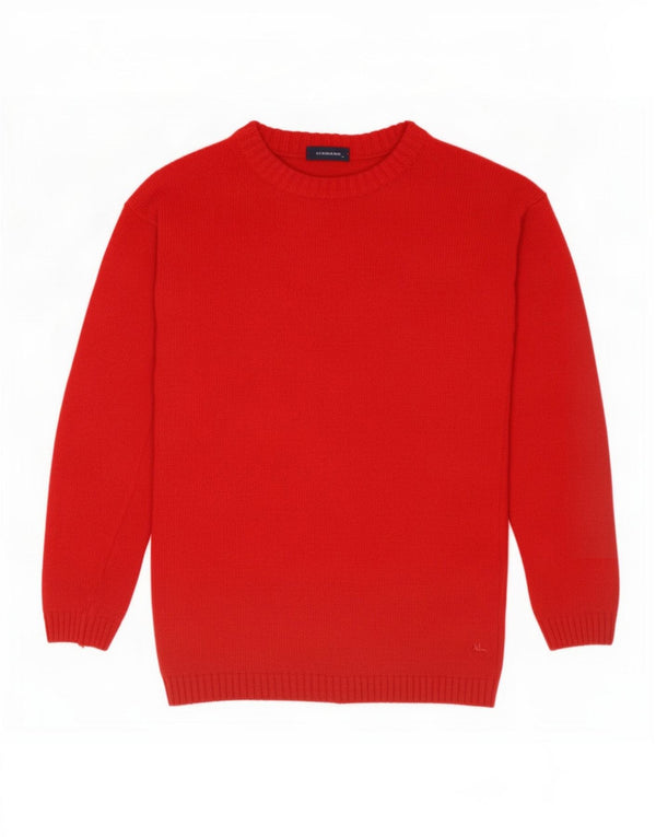 Chłopięcy sweter Burberry z dekoltem w łódkę, 13-14 lat, czerwony
