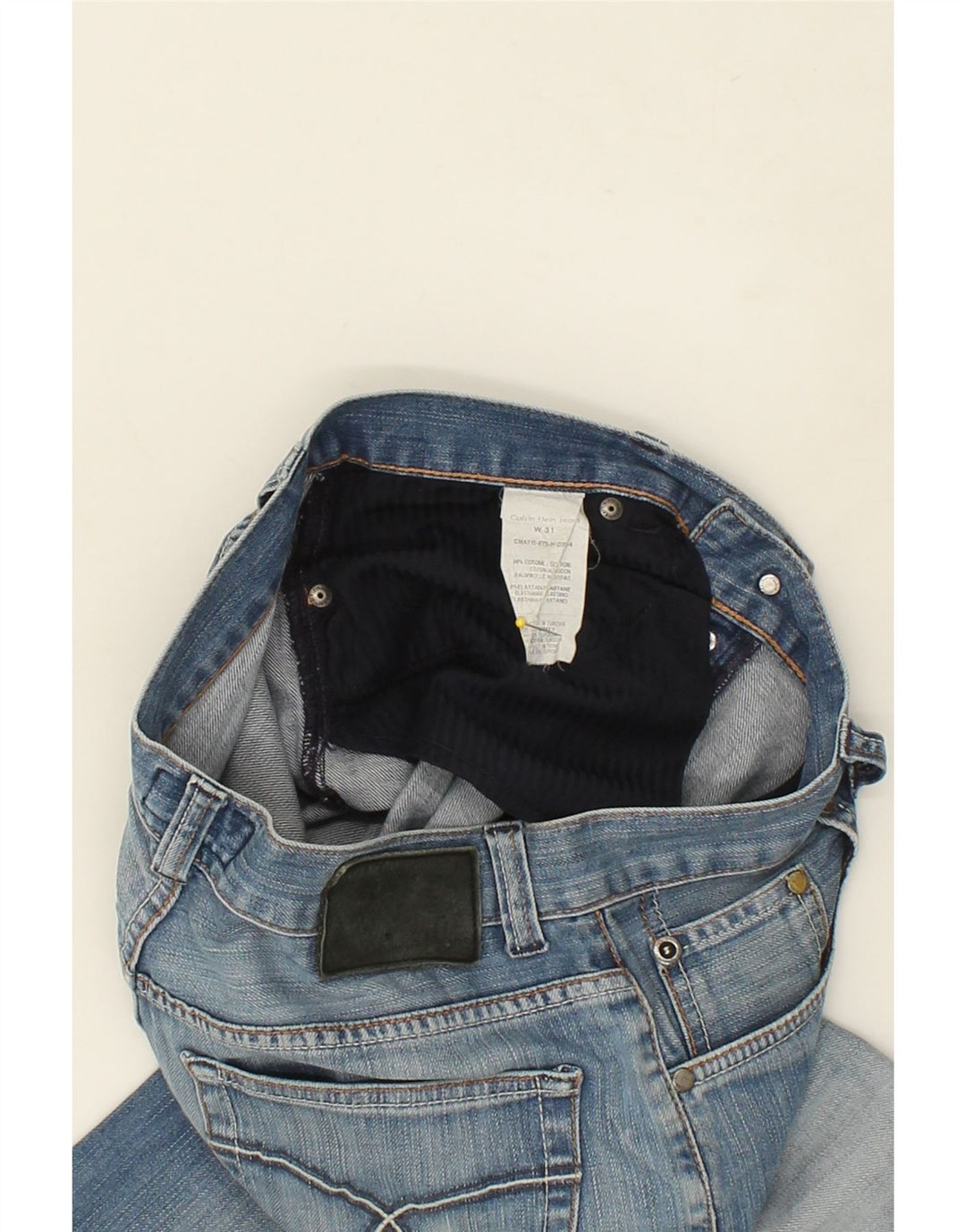 CALVIN KLEIN Womens Slim Jeans W31 L30  Blue Cotton Vintage Calvin Klein and Second-Hand Calvin Klein from Messina Hembry 