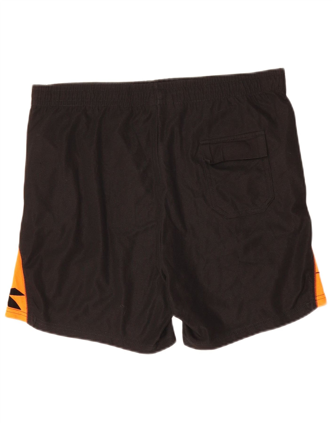 DIADORA Mens Graphic Sport Shorts Large  Black Colourblock Polyester