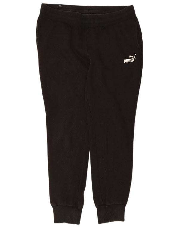 Damskie spodnie dresowe Puma Joggers UK 14, duże, czarne, poliestrowe