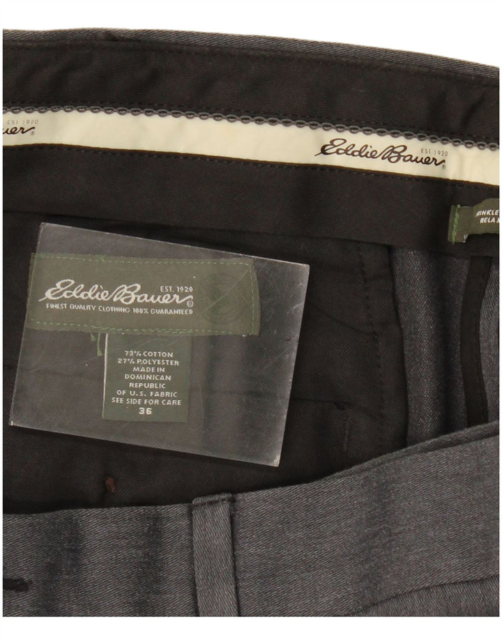 Męskie spodnie Chino Eddie Bauer W36 L31 Szary klasyczny