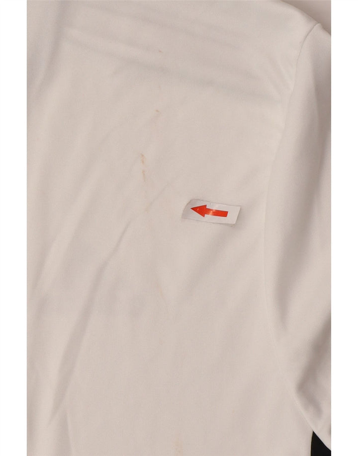 Męska koszulka Adidas Aeroready Top, średni biały poliester z blokami kolorów