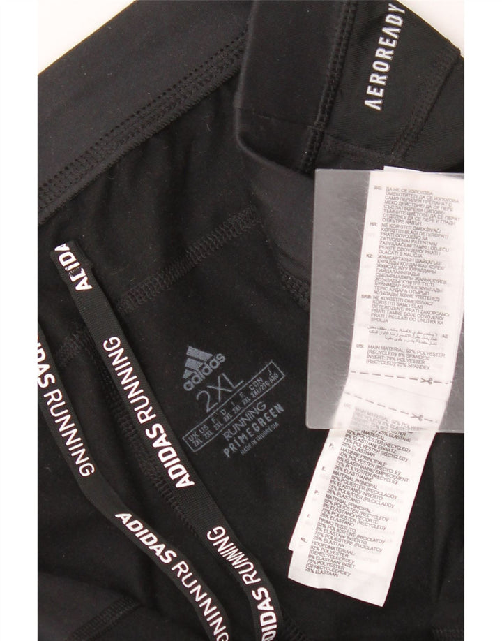 Damskie spodnie dresowe Adidas Aeroready UK 20 2XL Czarny poliester