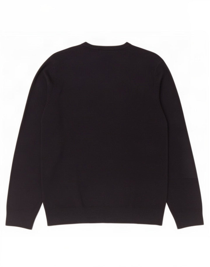 Męski sweter Marks & Spencer Blue Harbor z dekoltem w kształcie litery V, średni granatowy, akryl