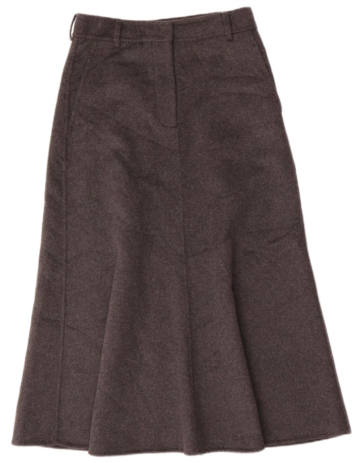 Spódnica damska Zara Maxi w kształcie litery A, mała W28, szara wełna