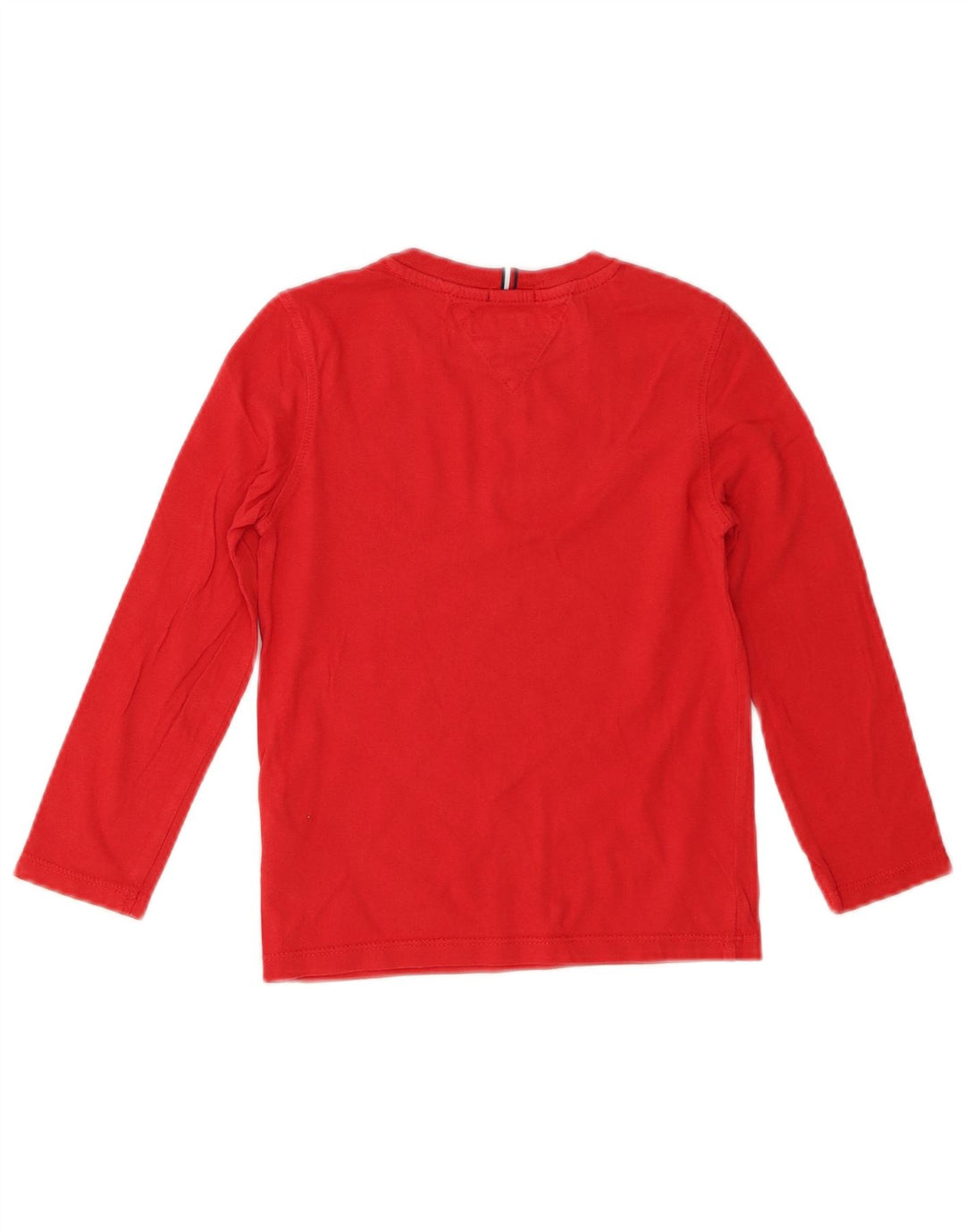 Chłopięcy top z grafiką Tommy Hilfiger z długim rękawem, 5-6 lat, czerwona bawełna