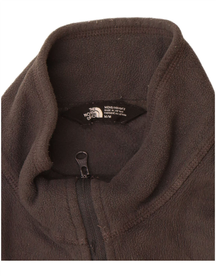 Męski sweter polarowy THE NORTH FACE z zamkiem błyskawicznym, średnioszary, poliestrowy