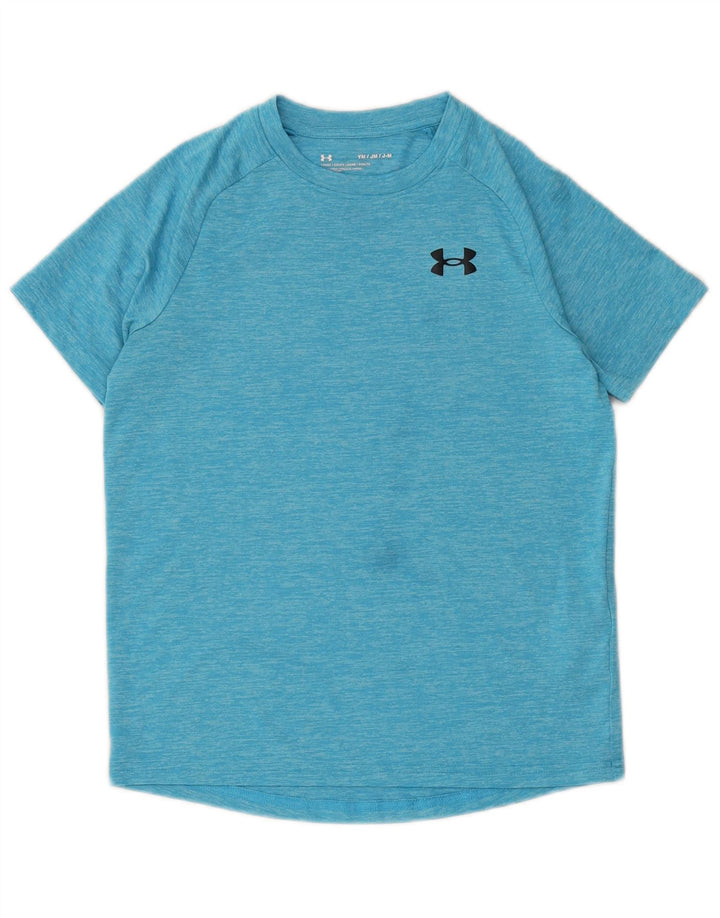 T-shirt chłopięcy Under Armour 9-10 lat, średni niebieski, nakrapiany poliester