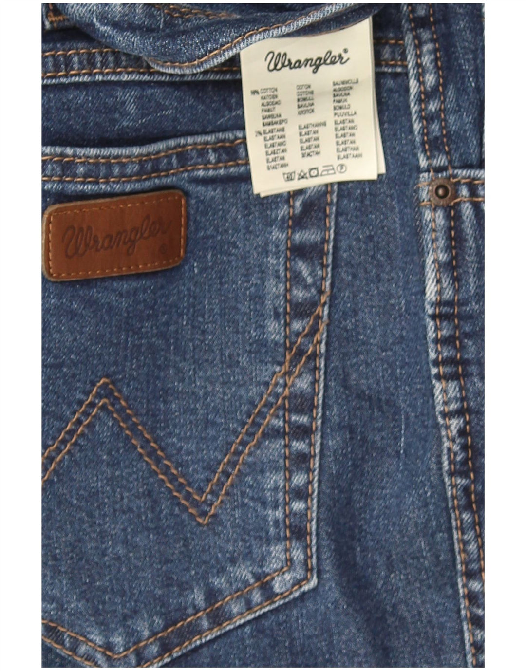 Męskie jeansy Wrangler o prostym kroju W36 L30, niebieskie, bawełniane