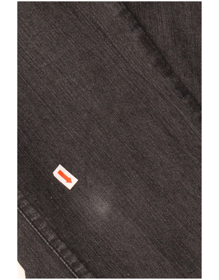 Damskie proste dżinsy TRUSSARDI W25 L29 Czarne bawełniane