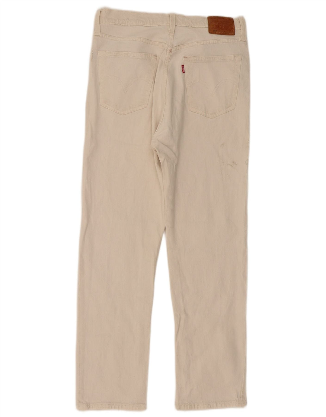 Damskie jeansy Levi's 501 Straight W29 L28 Off White Cotton
