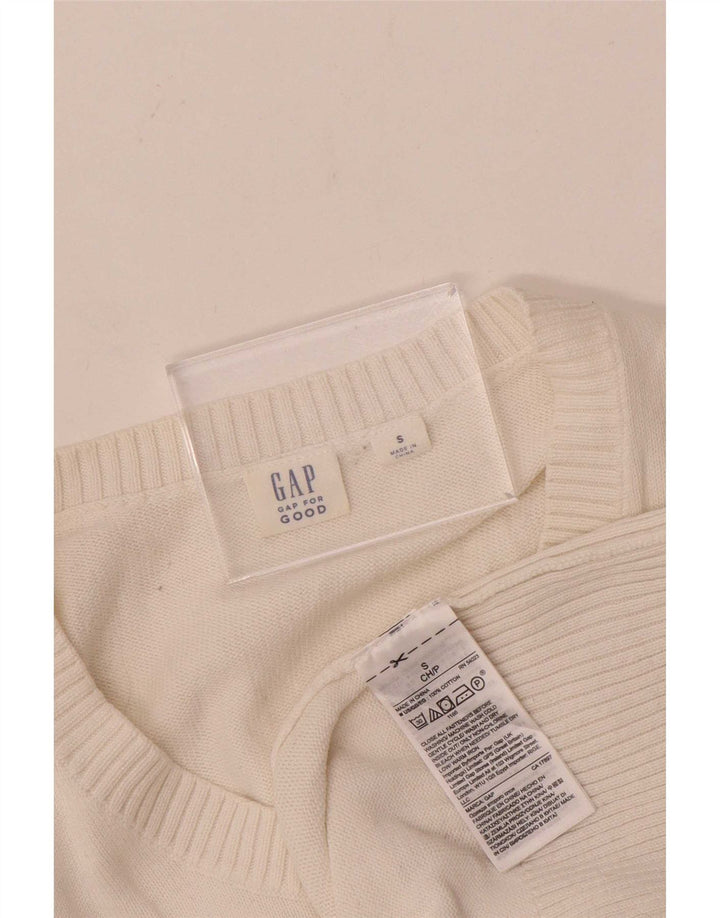 Sweter damski Gap Cardigan UK 10 Small, biały, bawełniany