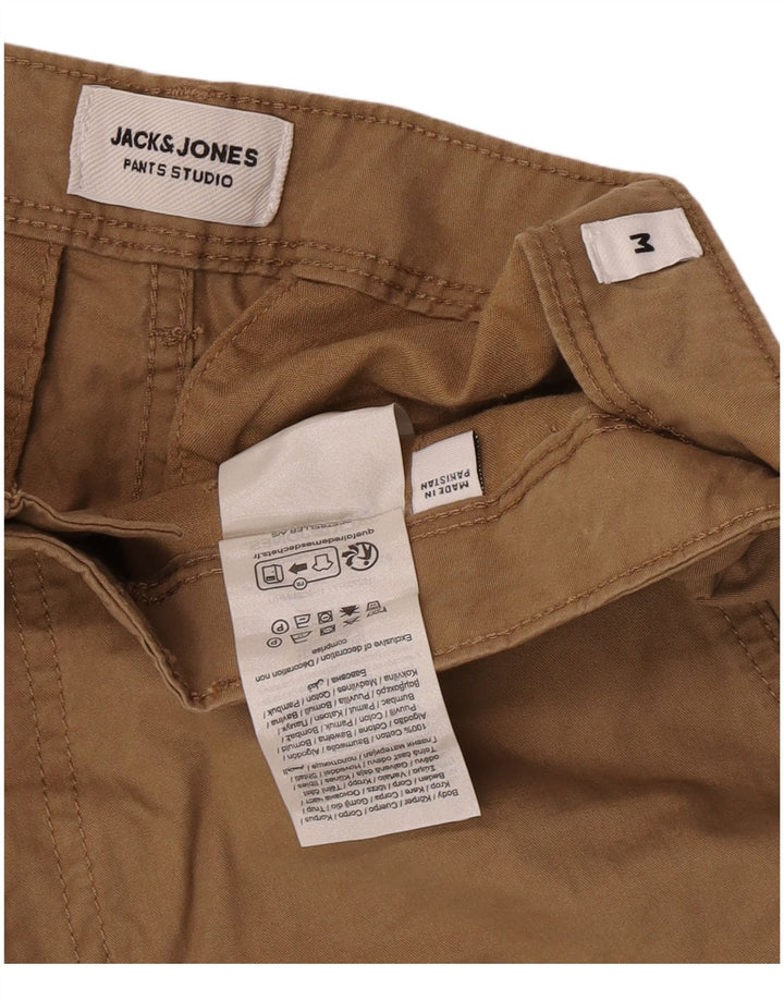 Męskie spodenki cargo Jack & Jones, średnie W32, beżowa bawełna