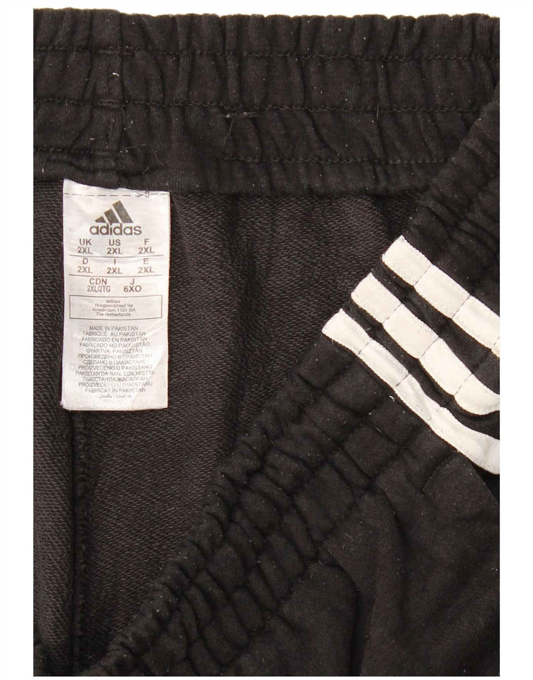 Męskie spodnie dresowe ADIDAS Joggers 2XL Czarna bawełna
