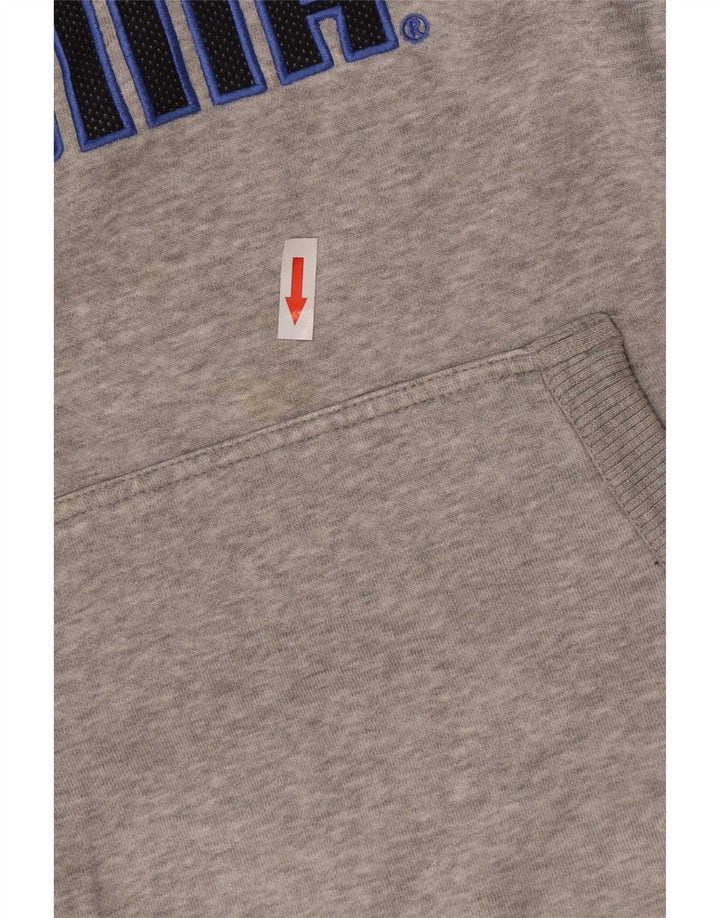 Męska bluza z kapturem Puma z grafiką, mała, szara, nakrapiana