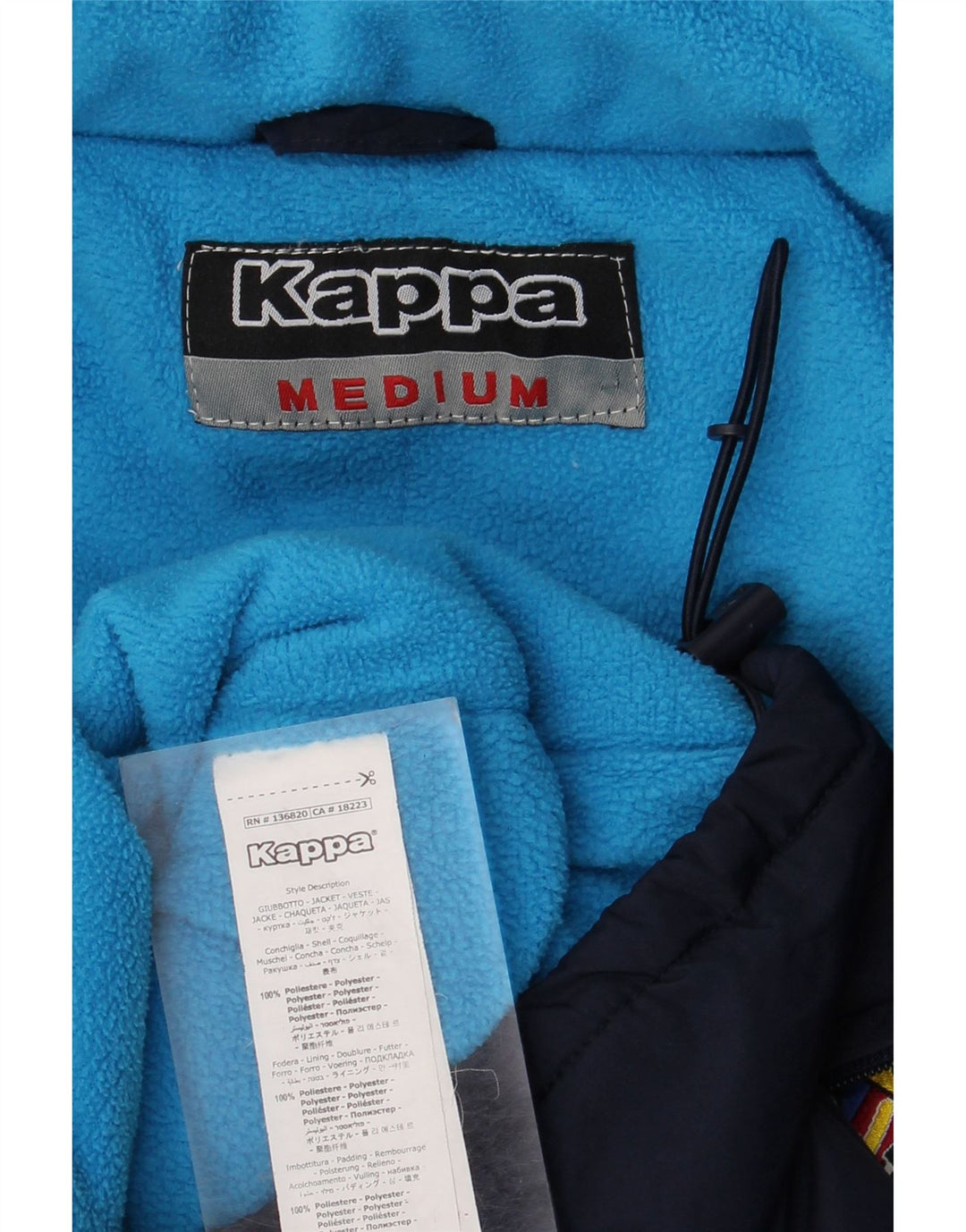 Męska kurtka wiatrówka Kappa Graphic UK 38 Średni granat