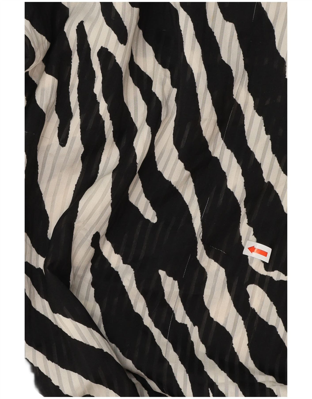 Damska kopertowa sukienka ZARA z długim rękawem UK 12, średni czarny nadruk zwierzęcy