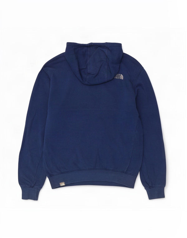 Męski sweter z kapturem The North Face z grafiką, średni, granatowy, bawełniany