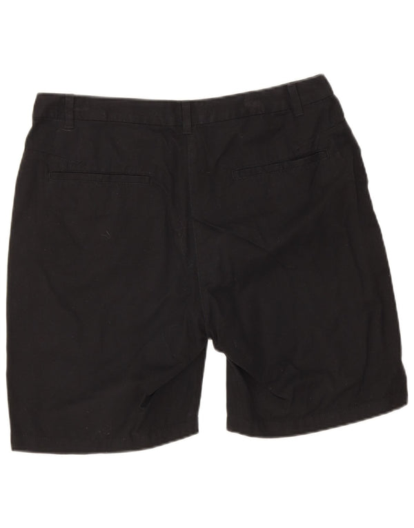 Marks & Spencer Damskie spodenki Chino UK 12 Medium W30 Czarne bawełniane
