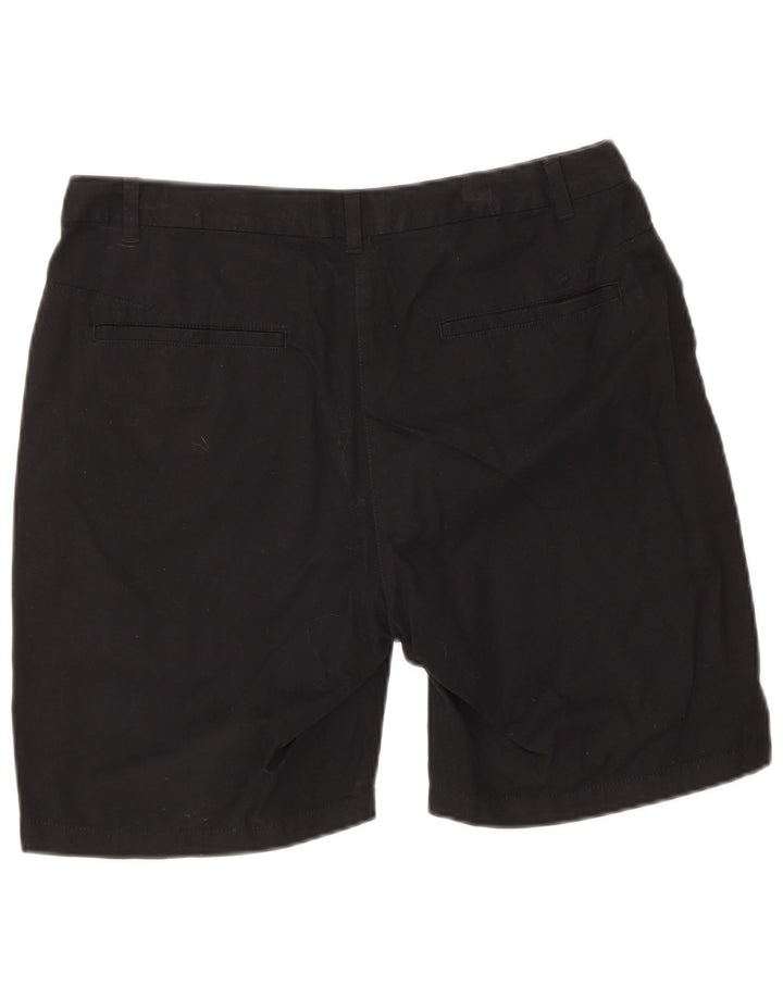 Marks & Spencer Damskie spodenki Chino UK 12 Medium W30 Czarne bawełniane