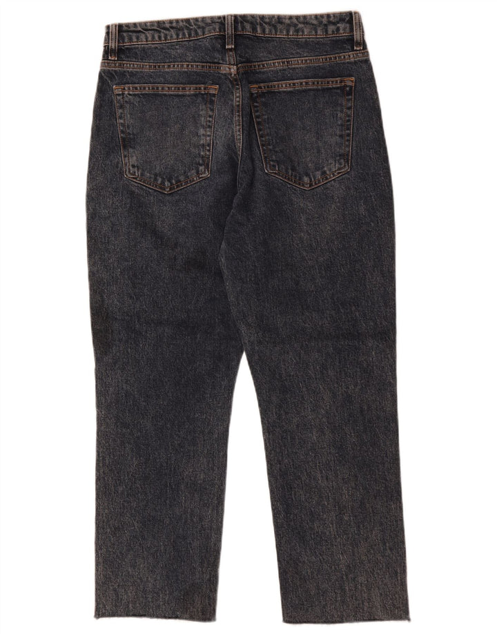 Damskie krótkie jeansy Topshop W30 L25, czarne, bawełniane