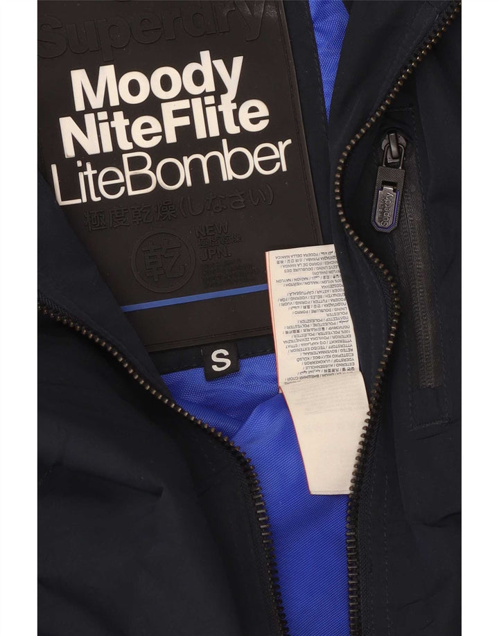 Męska kurtka bomber Superdry UK 36, mała granatowa, poliester