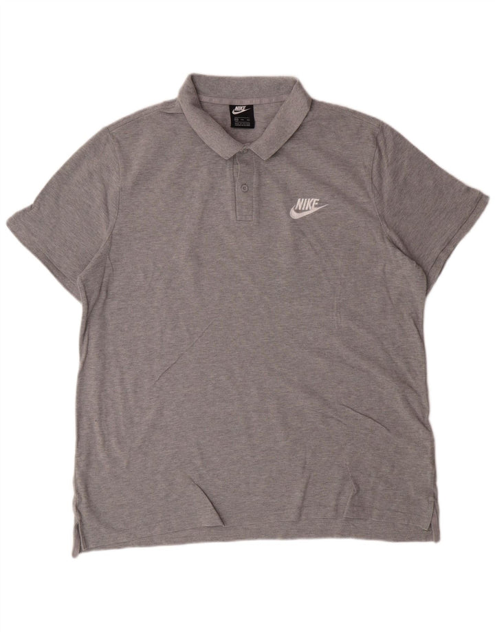 Męska koszulka polo NIKE 2XL, szara, bawełniana