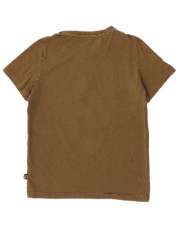 Chłopięcy T-shirt z grafiką Puma, 9-10 lat, khaki