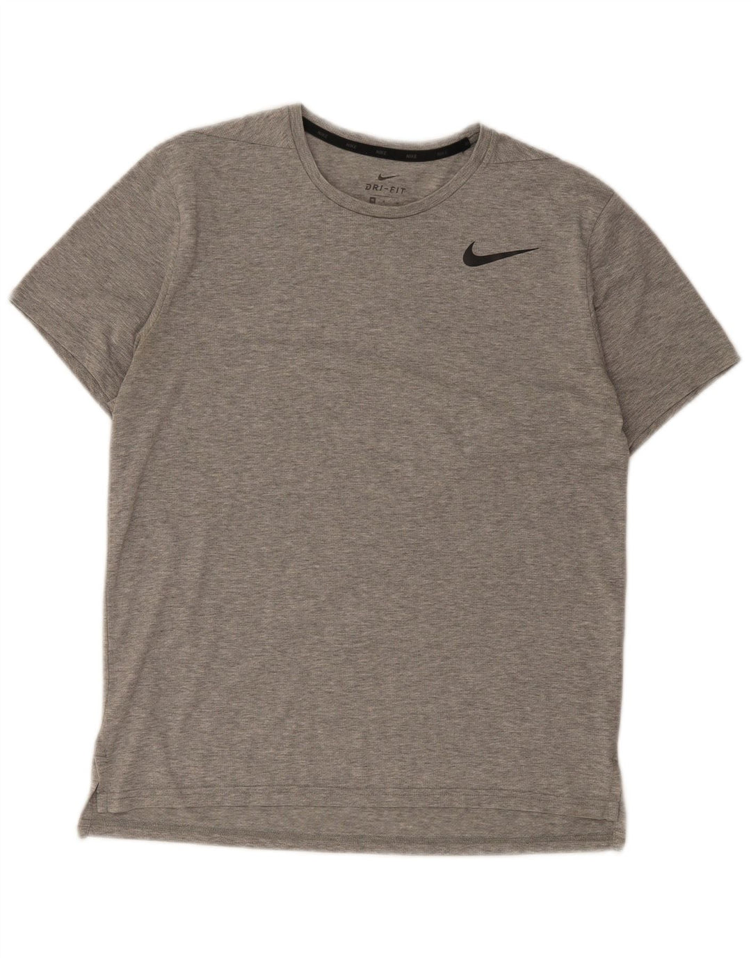 Męski T-shirt Nike Dri Fit Top, średni szary, nakrapiany poliester