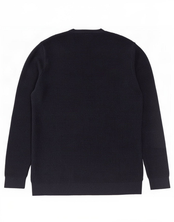 Męski sweter z okrągłym dekoltem Zara, średni granat