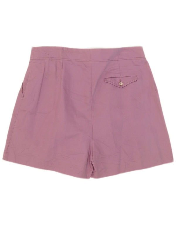 Marks & Spencer Damskie spodenki Chino z wysokim stanem, UK 16, duże, W38 liliowe