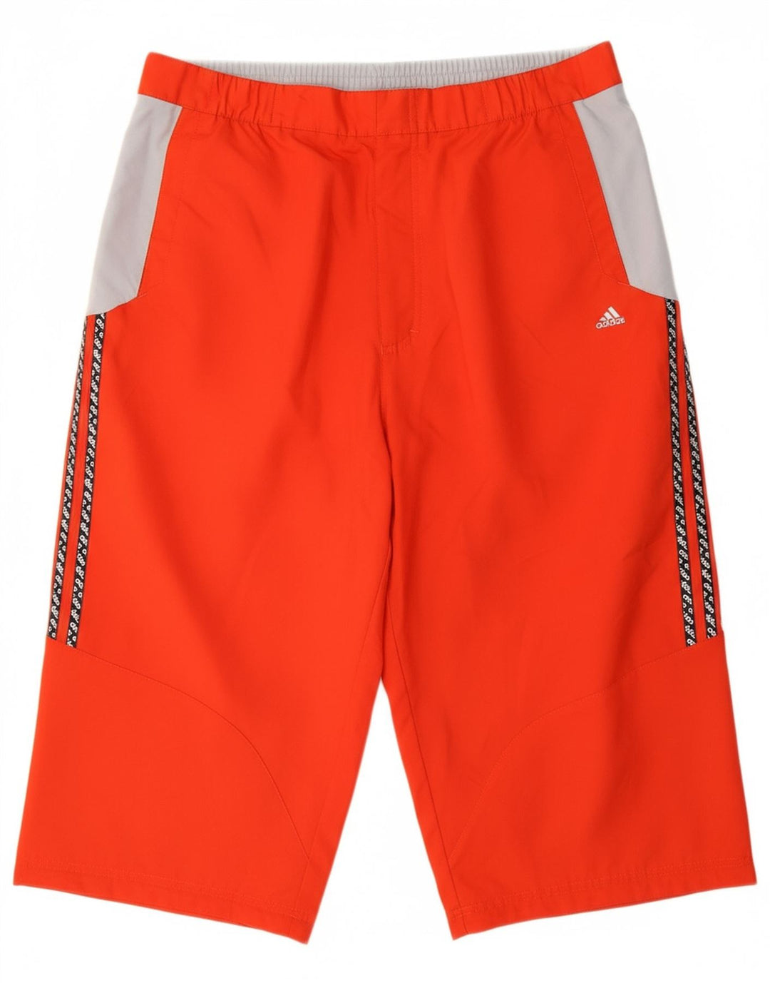 ADIDAS Mens Graphic Bermuda Sport Shorts Large  Red Colourblock Polyester