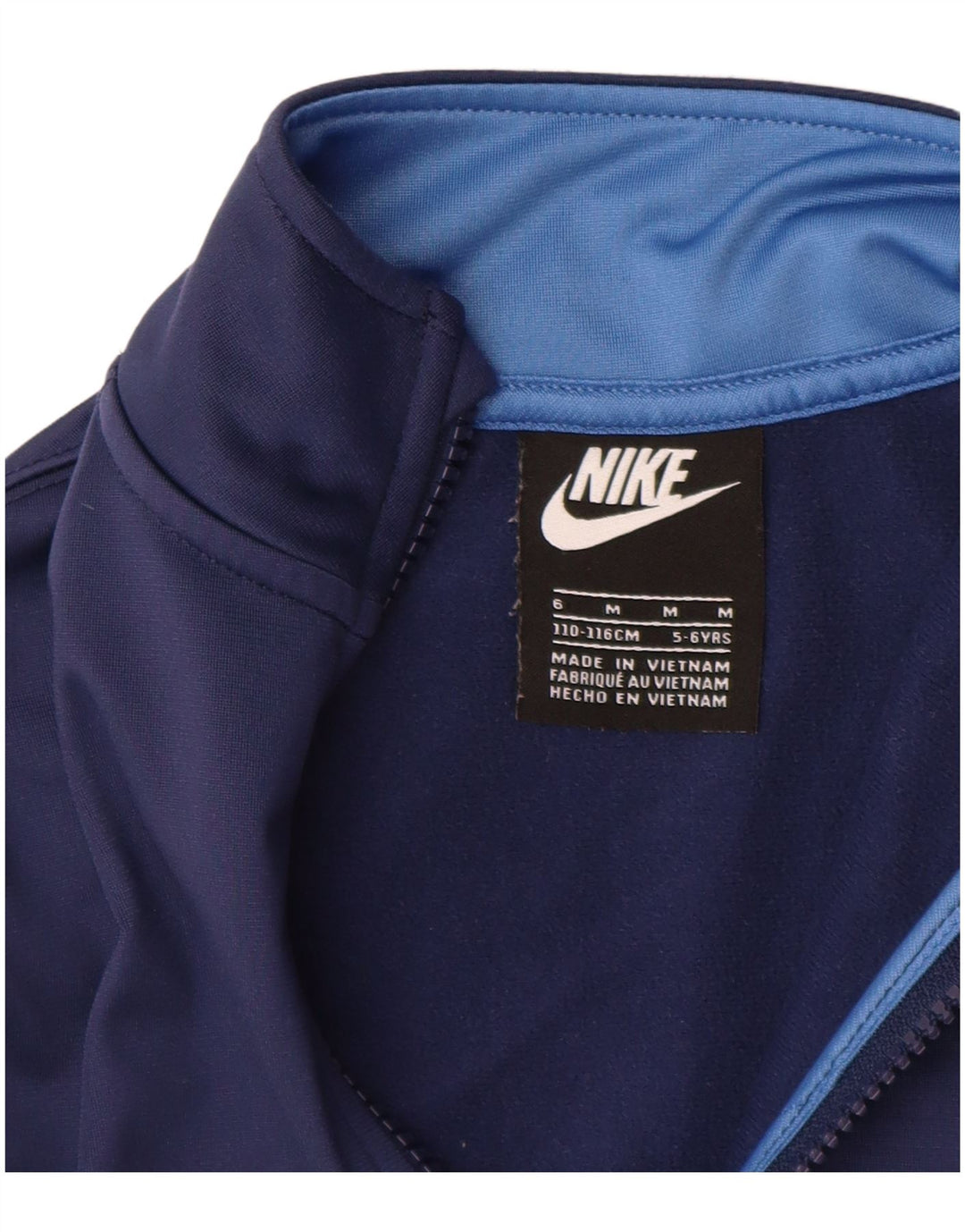 Kurtka chłopięca Nike Dresowa Top 5-6 lat, średni granatowy kolor blokowy